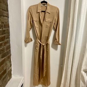 Zara women’s button down trench dress